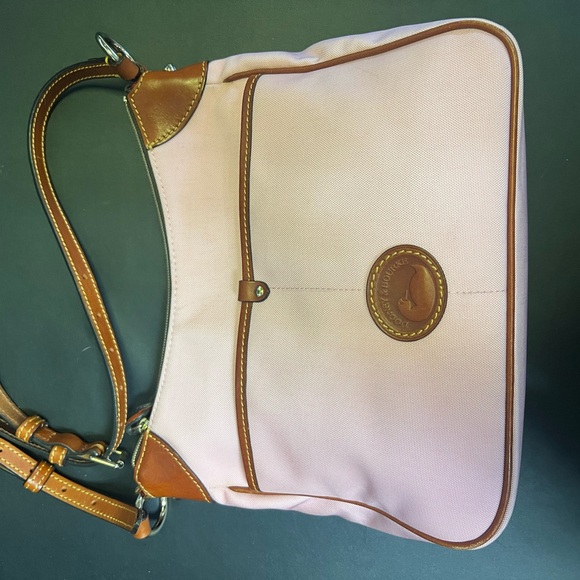 Dooney & Bourke Pink Nylon & Leather Patch Pocket Crossbody Bag - Picture 12 of 16